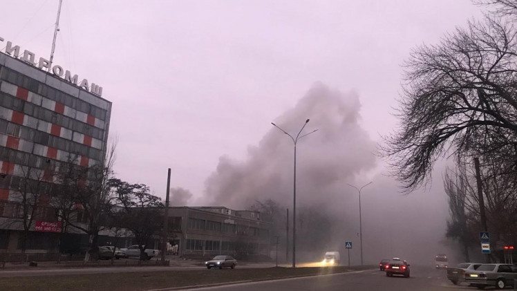 Пожежа на заводі у Бердянську