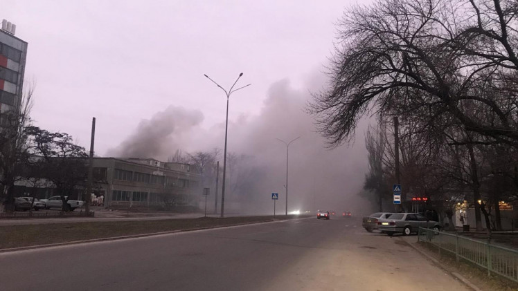Пожежа на заводі у Бердянську