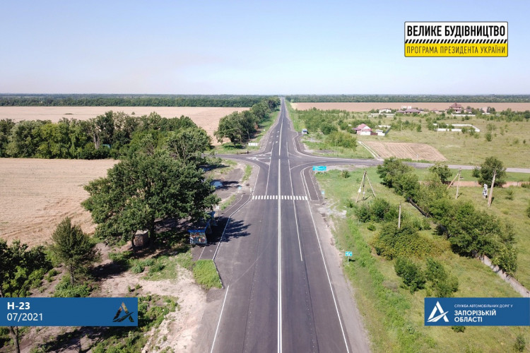Запорожские дорожники готовятся к вводу в эксплуатацию дороги на Никополь