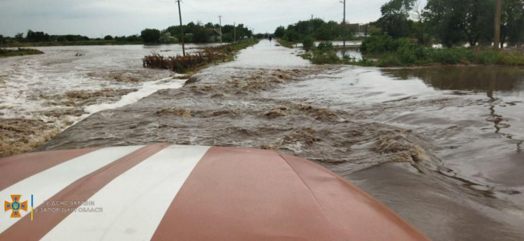 Потоп після зливи у Запорізькій області
