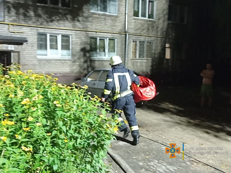 Жителей были эвакуированы ночью из дома в Шевченковском районе из-за пожара