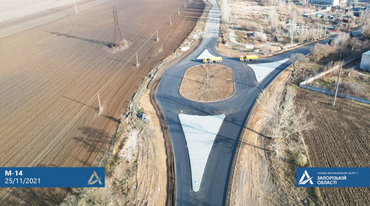 У Запорізькій області шляховики завершили ремонт ділянки міжнародної траси