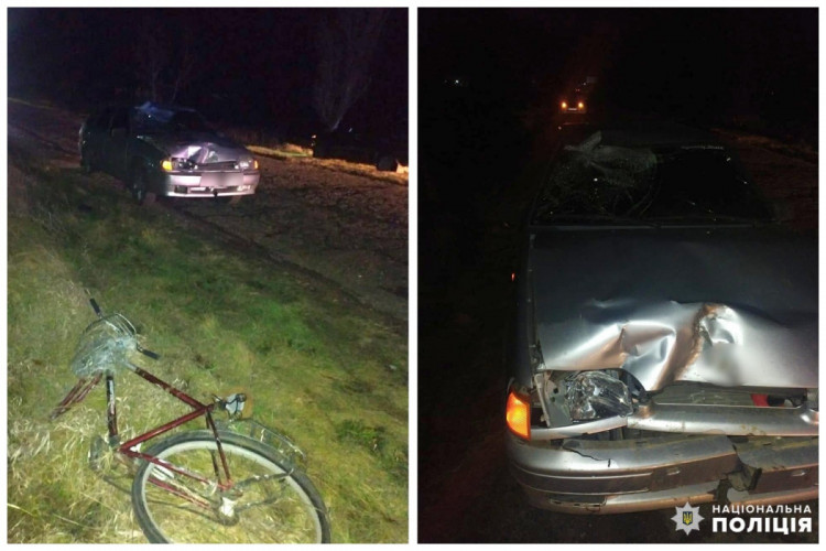 В Запорожской области водитель легковушки сбил 14-летнего велосипедиста